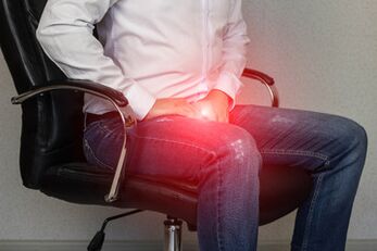 A man with the signs of prostatitis